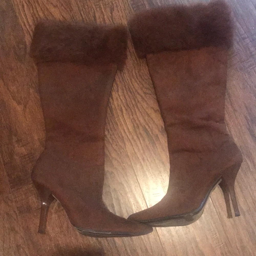 Brown Pierre  Dumas Suede Boots